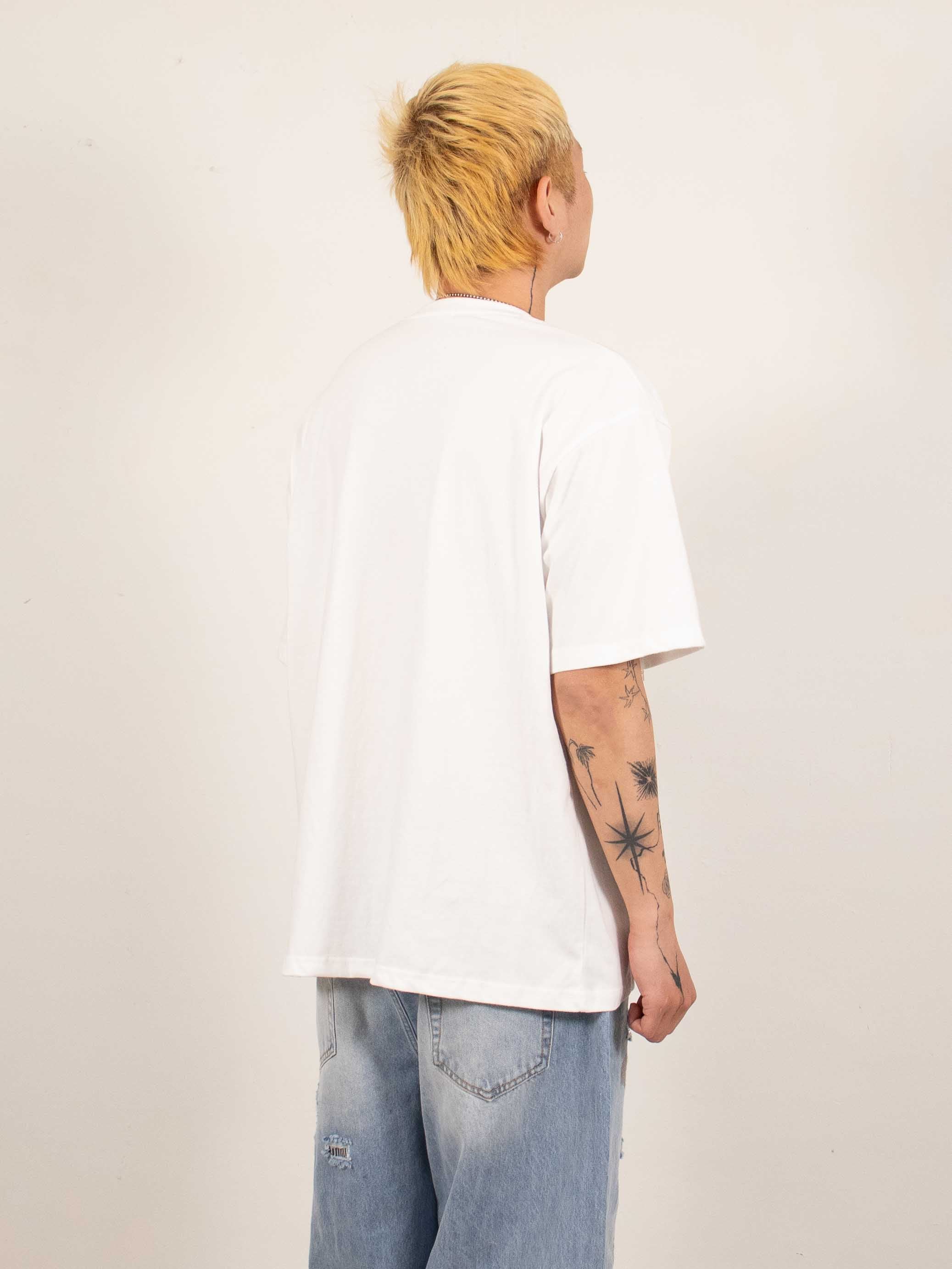 White Botanical Illustration Tee