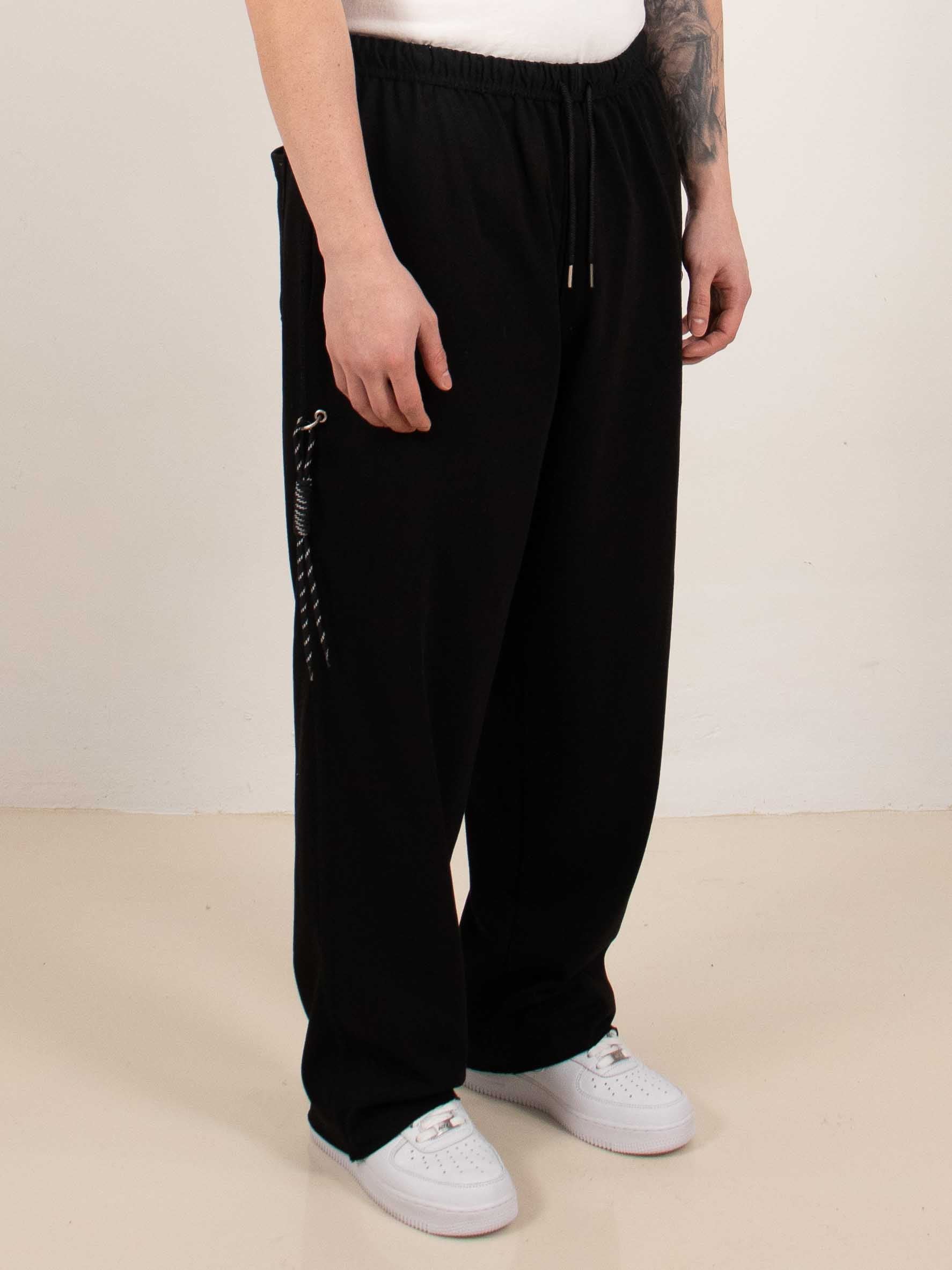 Black Studded Cross Pants