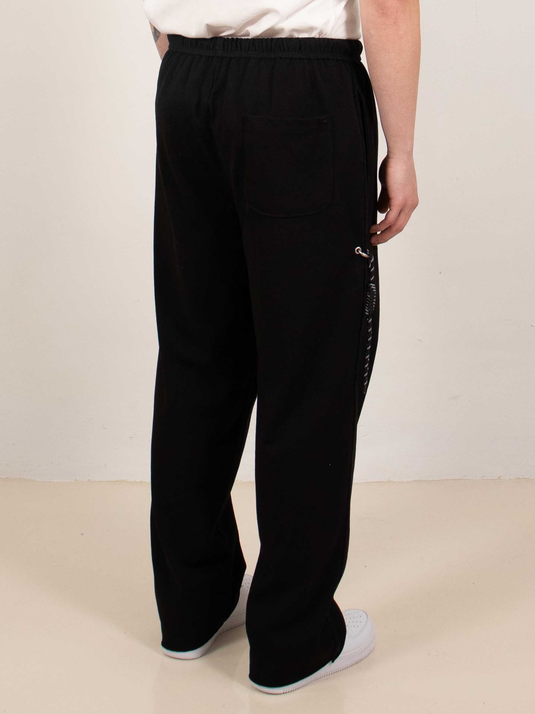 Black Studded Cross Pants