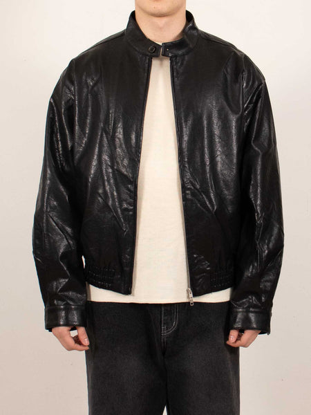 Stand collar leather jacket（renewal）/スタンドカラー